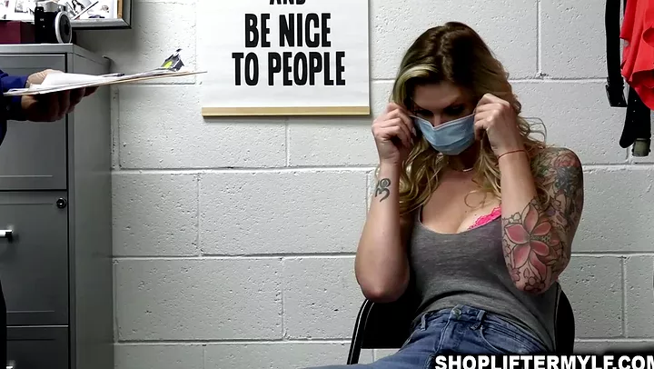 Stubborn Shoplifter Brooke Banner Gets Fucked