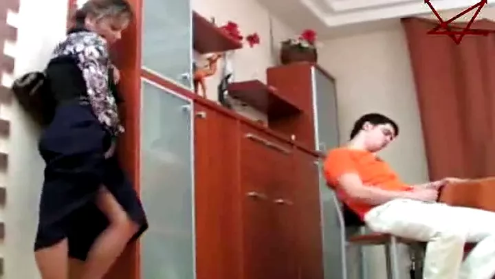 Russian Young Boy abused by MILF Step-Mom