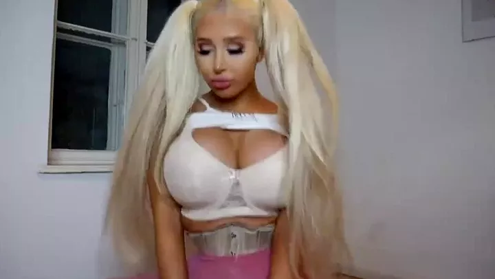Real life Barbie is ready for a wild fuck from the back and an intense orgasm